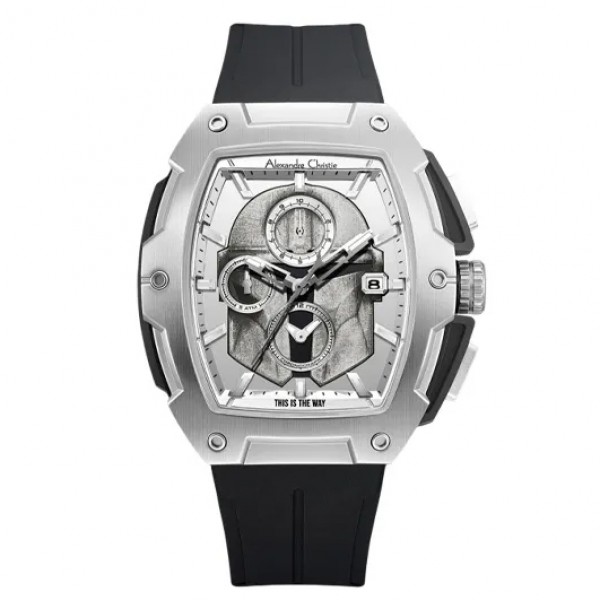 Alexandre Christie AC 6629 Silver Grey Rubber Man MCRMD1 Starwars Mandalorian Limited Edition Alexandre Christie AC 6629 Silver Grey Rubber Man MCRMD1 Starwars Mandalorian Limited Edition